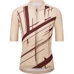 Santini Мъжка фланелка с къс ръкав за колоездене Santini Sketch S/S Jersey Cycling jersey - Cappuccino - размер 3XL (056-3863-0217)