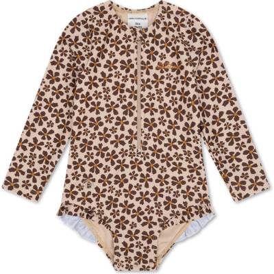 Swim Essentials Plavky s dlhým rukávom s UPF + Wild Flower