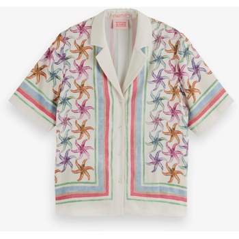 Scotch & Soda Кремава дамска риза с шарки Scotch & Soda Scotch & Soda | Byal | ЖЕНИ | M