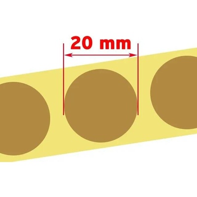 Strobl.Cz Zálepky na terč hnědé 20mm