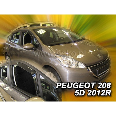 Deflektory Peugeot 208 2012-2019 predné