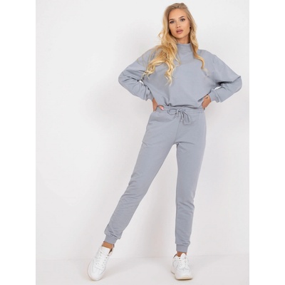 Basic FEEL GOOD Basic tepláky s kapsami ap-dr-a-003-grey