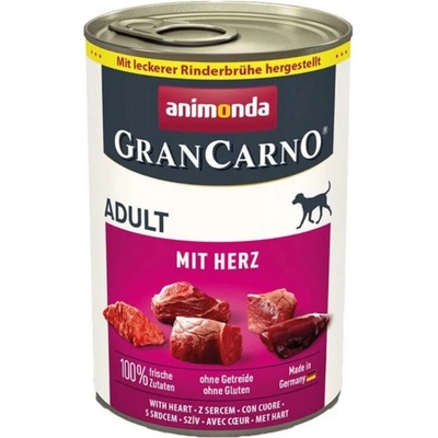 Animonda Gran Carno Original Adult Bravčové a hydinové srdcia 400 g