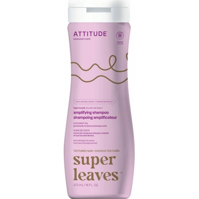 Attitude Shampoo Curl Amplifying Coconut Oil super leaves 473 ml