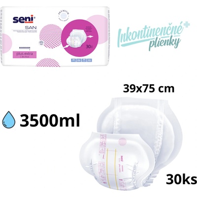 Seni San plus extra plienky vkladacie 30 ks