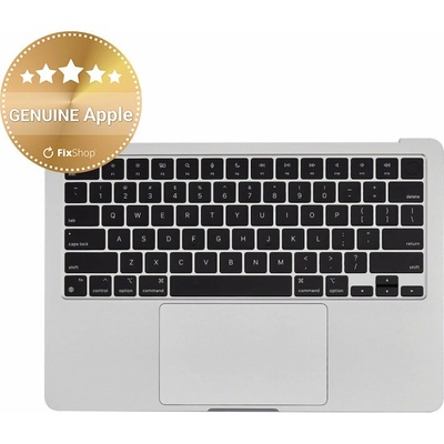 Horný rám klávesnice pre MacBook Air 13", A3113 (2024), s klávesnicou US a batériou, Silver, 661-40228, Genuine Apple, Silver