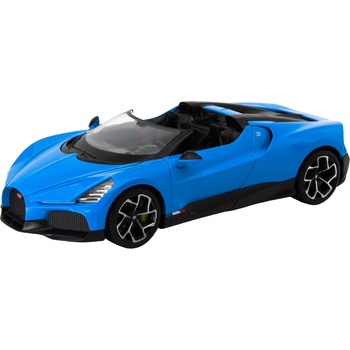 Welly Метална количка Welly - Bugatti W16 Mistral, синя, 1: 24 (24127W)