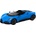 Welly Метална количка Welly - Bugatti W16 Mistral, синя, 1: 24 (24127W)