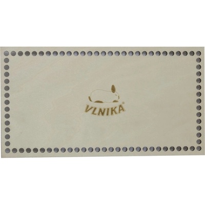 Bellatex Dno víko překližkové 26x14cm / otvory 6mm přírodní obdélník s králíčkem