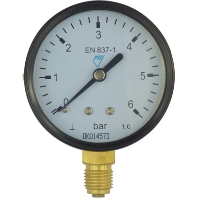 Klum, Tlakoměr, 100 mm, 0 - 4bar, spodní vývod, 1/2", PR3010 – Zboží Mobilmania