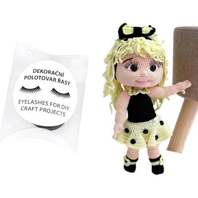 Dekorační řasy černé (40 cm)