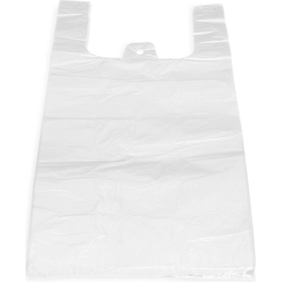 Taška mikroténová (HDPE) 8 kg 30+16x52 cm Biela / bal. 100 ks