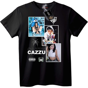 NOONEBRAND Тениска CAZZU Градски Колаж - 2XL, White
