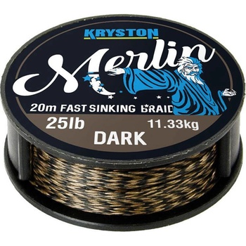Kryston šnúra Merlin Fast Sinking Braid Čierna 20m 35lb