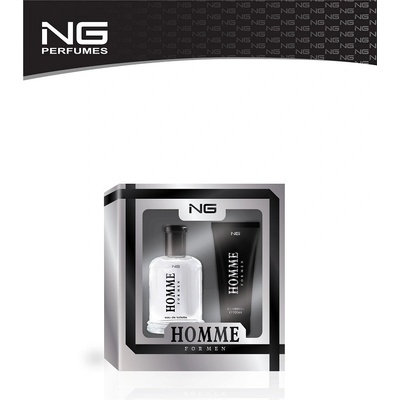 NG Perfumes Homme EDP 100 ml + sprchový gel 100 ml dárková sada