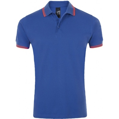 Soľs Pasadena men pánské polo triko SL00577 Royal blue Neon coral
