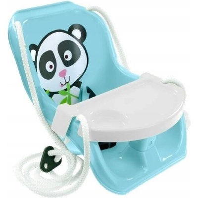 Mochtoys Hojdačka s ohrádkou stolička s pultíkom PANDA