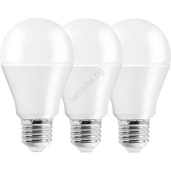 Image 1 of MAX-LED К-кт 3бр. led крушки a60 e27/10w/230v 3000k (mx0125)