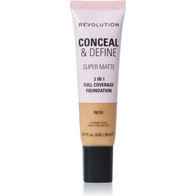 Revolution Conceal & Define матиращ фон дьо тен цвят F9.7W 23ml