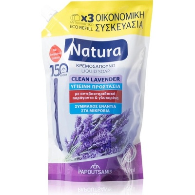 Papoutsanis Natura Clean tekuté mýdlo lavender 750 ml
