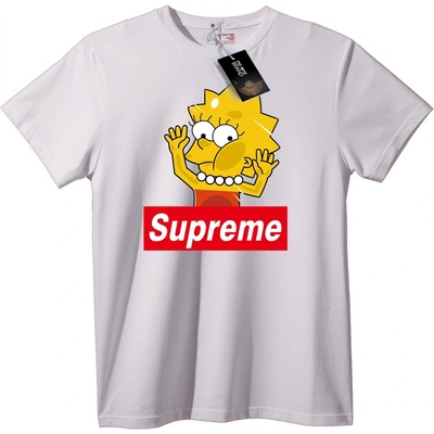 NOONEBRAND Тениска Lisa Simpson Supreme - XL, White