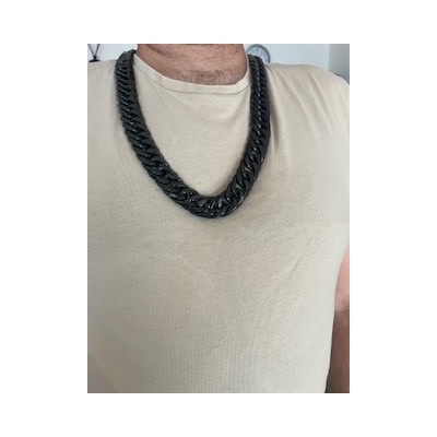 Steel Edge Zlatý řetěz na krk chirurgická ocel WJHN08-BK