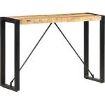 vidaXL Конзолна маса, 110x35x76 см, мангово дърво масив (285945)