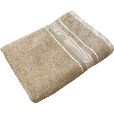 TiaHome osuška deluxe Monako hnedý 70x140cm