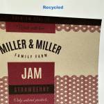  Recycled label test roll - 10 cm x 4 meter (testroll4)