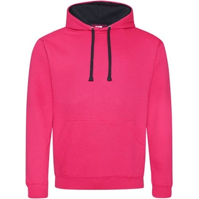 Just Hoods Unisex mikina s kapucňou JH003 Hot Pink