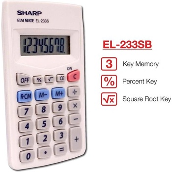 Image 1 of Sharp EL-233SBBK