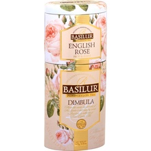 Basilur 2v1 Rose & Dimbula plech 30 g & 70 g