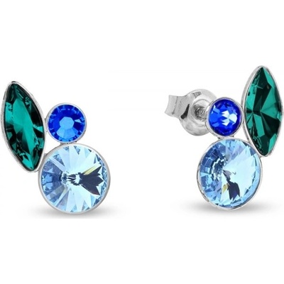 Spark modré se Swarovski Elements Artesia K2201MIX1EMAQ Aqua