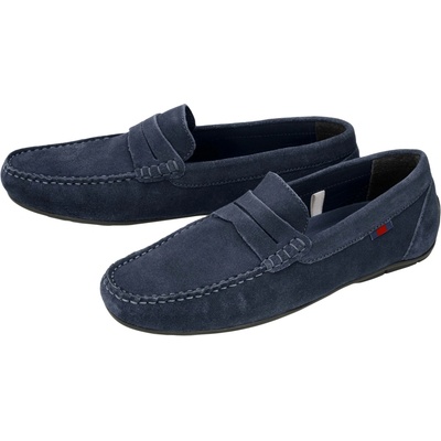 Esmara Men pánské kožené mokasíny navy