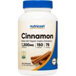 Nutricost Диабет, контрол на кръвната захар - Цейлонска канела, 150 капсули Nutricost (67045 (245101) NC)