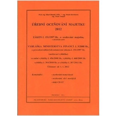 Úřední oceňování majetku 2012 - Albert Bradáč