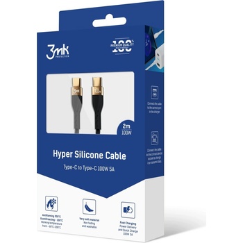 3MK 3MK464598 USB-CUSB-C 100W, 2m, bílý