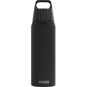 SIGG - Insulated drinking bottle - Thermos bottle Shield Therm One Black carbonated drinks - Leak-proof - Dishwasher safe - BPA-free - 90% recycled stainless steel - Black - 6053.10 (6053.10)