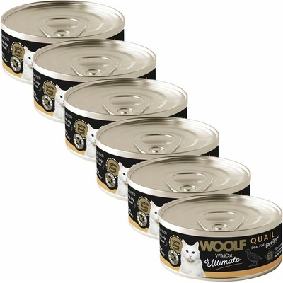 Woolf WildCat Ultimate Quail Pate 6 x 85 g