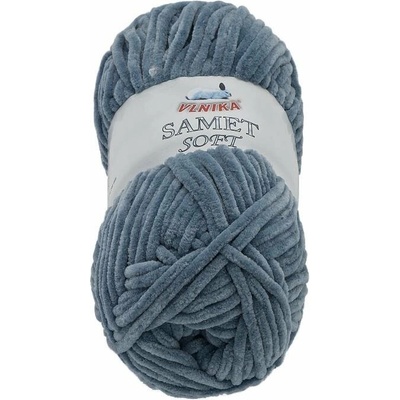 Příze Samet Soft 100g 259 tmavě šedá