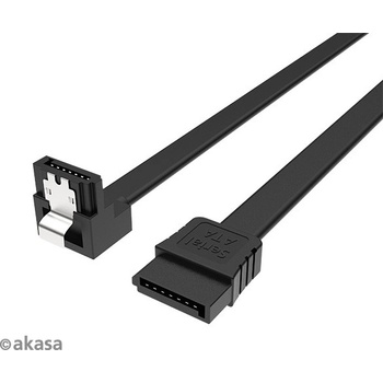 AKASA kabel SATA3, pravoúhlý, 100 cm AK-CBSA09-10BK Akasa
