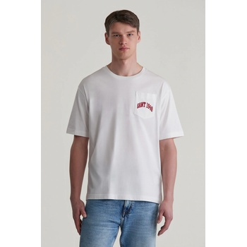 Gant Pocket graphic Tshirt Eggshell