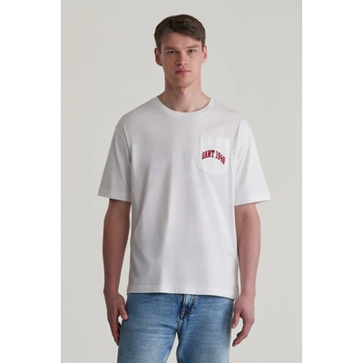 Gant Pocket graphic Tshirt Eggshell