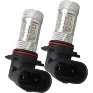  2 броя Hb4 ХБ4 9006 Лед Led Диодни Крушки С Лупа За Халогени