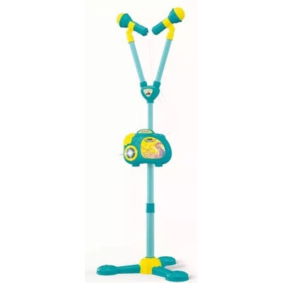 Global Express Far East Ltd Двоен микрофон със стойка - син (hy867-e)