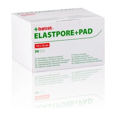 ELASTPORE+PAD sterilný. 10x 10 cm 50 ks