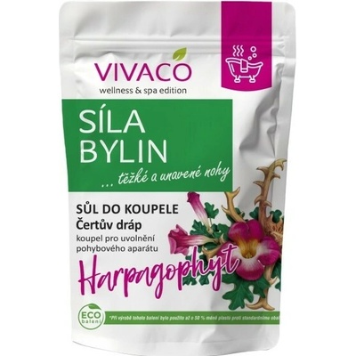 Vivaco Sila bylín Čertov pazúr soľ do kúpeľa 1000 g