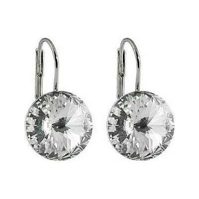 Prosperk náušnice ocelové s krystalem Swarovski S3112