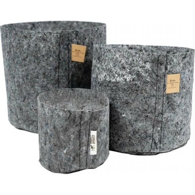 Root Pouch Grey 8 l textilní květináč 21x21 cm
