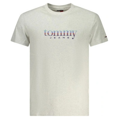Tommy Hilfiger stylové pánské tričko s krátkým rukávem Grey